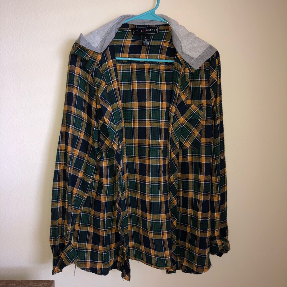 Hooded flannel